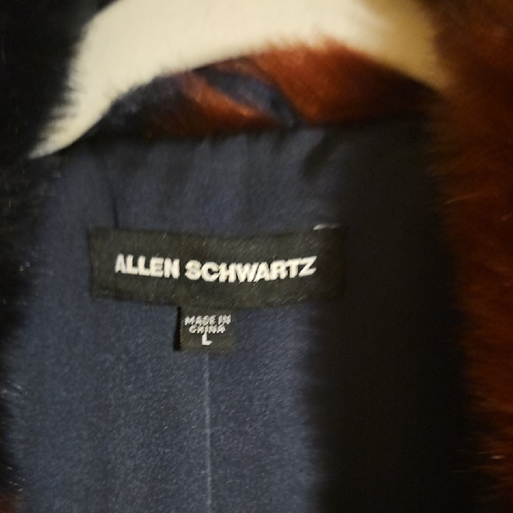 ABS Allen Schwartz Multicolor Faux Fur Jacket - Picture 3 of 6